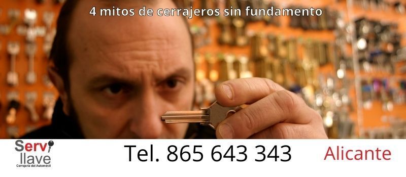 4 mitos sobre los cerrajeros que desmentimos en Alicante