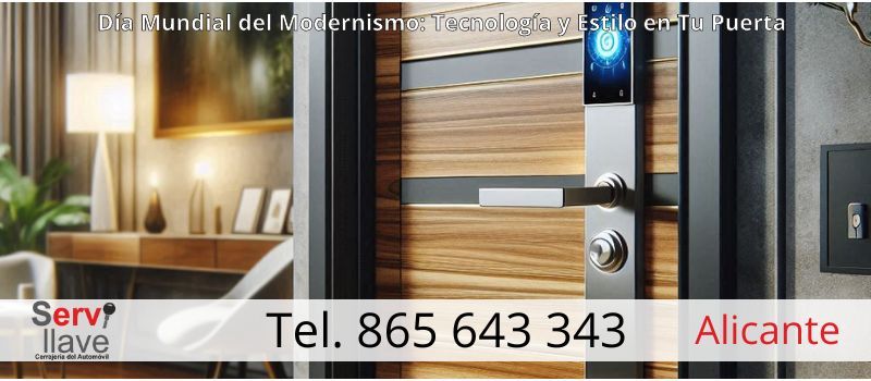 Innovaciones en Cerraduras y Puertas Modernas: Celebrando el Día Mundial del Modernismo en Alicante