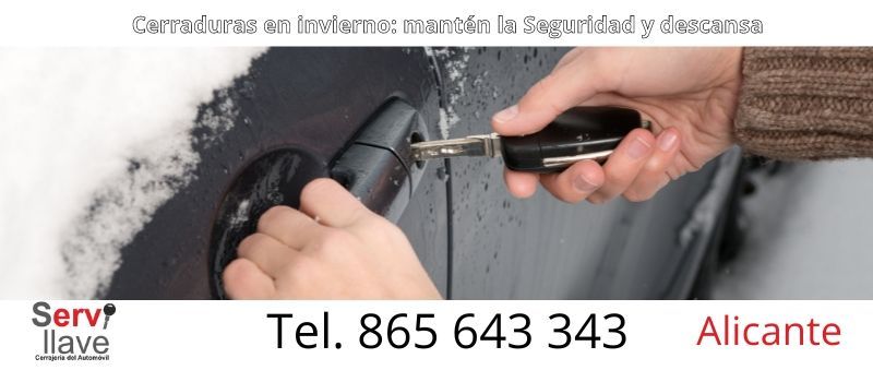 mantener cerraduras este invierno en Alicante