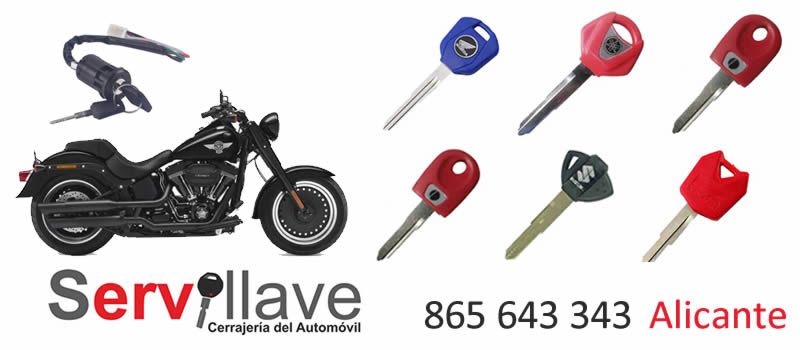 perdida llave de moto autocerrajeros alicante